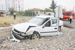 Bafrada trafik kazası: 4 yaralı