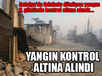 Antalya'daki yangın kontrol altına alındı...