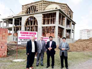 Müftü Çiçek, Yıldırım Beyazıd Camii inşaatını denetledi