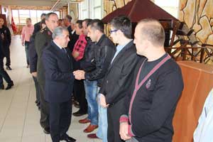 Bafra protokolü bayramlaştı