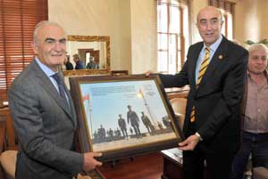 BAŞKAN YILMAZ, TEKİRDAĞ TSO HEYETİNİ AĞIRLADI