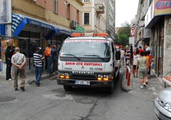 İtfaiye araçları olay mahalline ulaşamadı