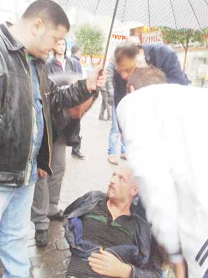 Gasp etti, yayaya çarptı, serbest bırakıldı
