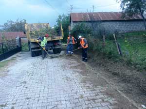 Atakum Belediyesinden sel önlemleri.