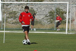 Çağatay takımla çalıştı