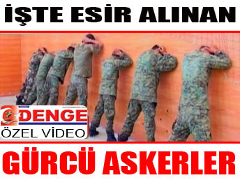 Esir alınan askerlerin şok  görüntüleri.....