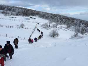 Dağcılar 2015 in ilk Kış Yürüyüşünü Gerçekleştirdiler