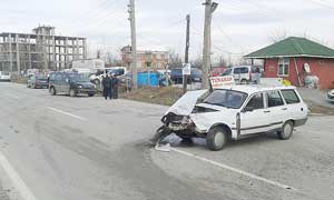 Çarşambada kaza : 1yaralı