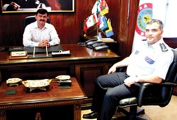 Müdürden belediyeye ziyaret
