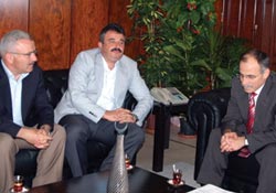 Başkanlardan Akan'a ziyaret