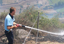 Anız yangını korkuttu