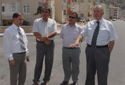 Amasya caddeleri asfaltlanıyor