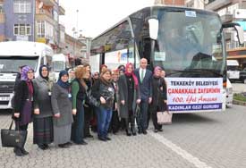 Togar Tekkeköylü Bayanları Çanakkale’ye uğurladı