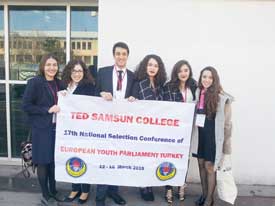 TED SAMSUN KOLEJİ LİSESİ AVRUPA GENÇLİK PARLAMENTOSU’NDA