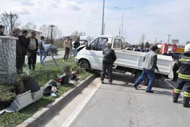 Çarşamba’da Kaza 1 Yaralı