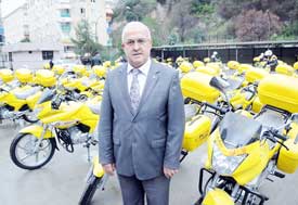 Samsun PTT'ye 41 yeni motosiklet