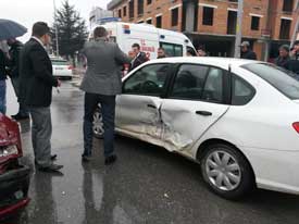 Düzce'de trafik kazası: 1 yaralı