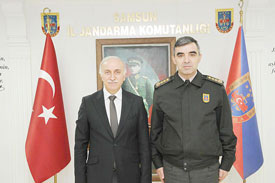 Vali Şahin İl Jandarma Komutanlığı'nı Ziyaret Etti