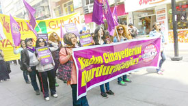 “Kadına Şiddete Hayır” Dediler