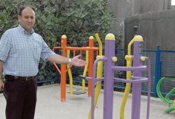 Gazi'de park yapımı