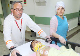 2'nci kattan düşen Iraklı çocuk ağır yaralandı
