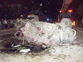 Samsun'da 6 aracın karıştığı kaza: En az 10 yaralı