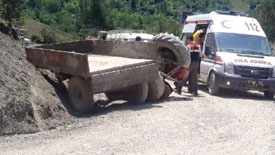 Kastamonu'da Devrilen Traktörün Sürücüsü Öldü