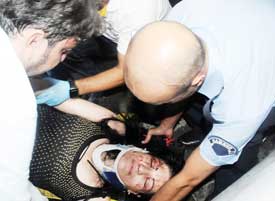 Samsun'da trafik kazası: 4'ü polis, 6 yaralı