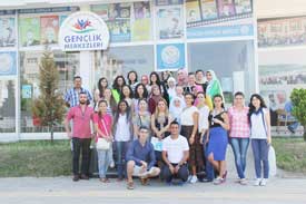 ATAKUM GENÇLİK MERKEZİ'DE YABANCI GENÇLER MİSAFİR EDİLDİ