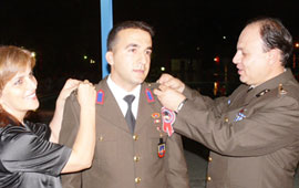 Bafra'da terfi töreni
