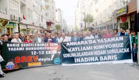ANKARA'DAKİ SALDIRI PROTESTO EDİLDİ