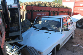 Havza'da trafik kazası