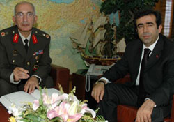 Tuğgeneral'den,  Vali'iye ziyaret