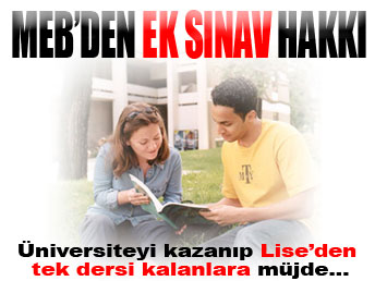 MEB'den ek sınav hakkı ...