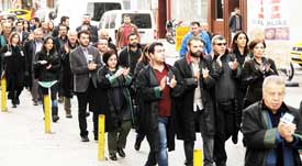 Samsun'da avukatlar Elçi için yürüdü