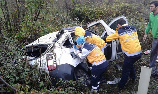 ÇARŞAMBADA KAZA : 2 YARALI