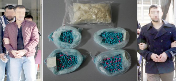 Çok sayıda ecstacy hap ele geçirdi