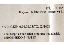 Ergenekon 'kodlandı'