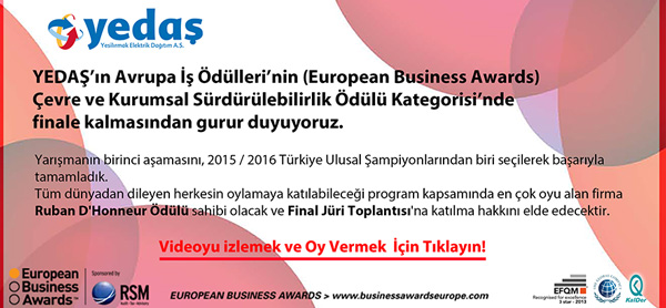 YEDAŞ'A OY YAĞIYOR