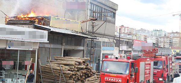 İşyerinde Korkutan Yangın