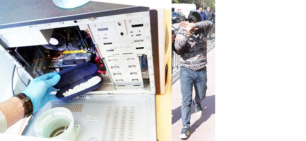 Bilgisayar Kasasında Uyuşturucu...