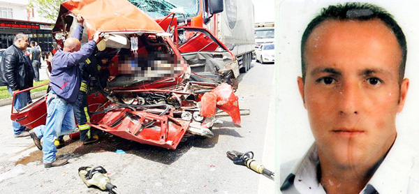 İki TIR Arasında Kalan Sürücü Öldü