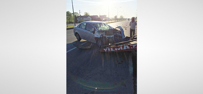 FECİ KAZADA 1 YARALI