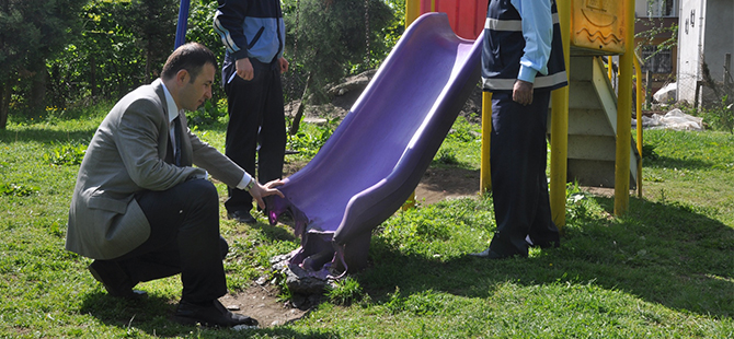 Terme’de Çocukların Mutluluğunu Yaktılar