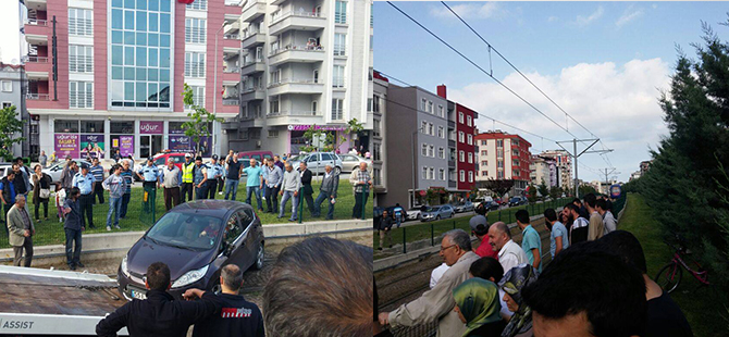 KAZA RAYLI SİSTEM SEFERLERİNİ DURDURDU