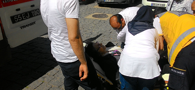 AYNI KALDIRIMDA YİNE KAZA