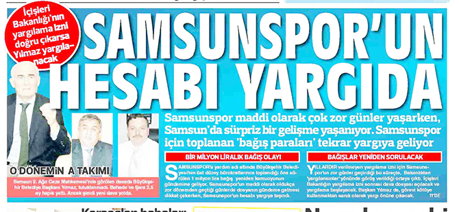 YARGI ÖNÜNDE HESAP VERECEKLER