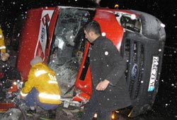 Kar kazaları artırdı