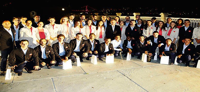 OLİMPİYAT EKİBİNİ UĞURLADI