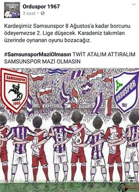 ANADOLU'DAN SAMSUNSPOR'A TAM DESTEK !